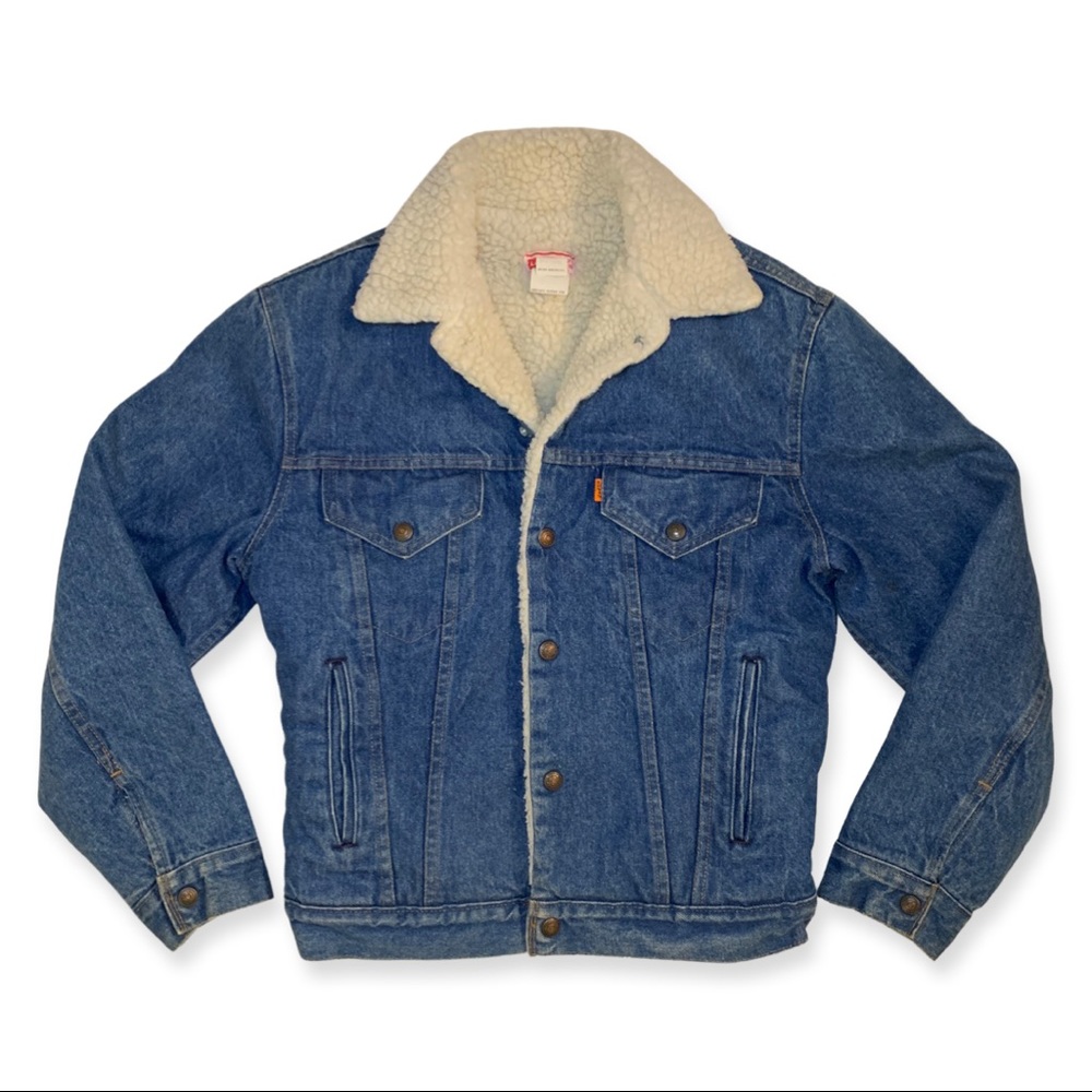 Vintage Levi’s orange tab sherpa trucker jacket